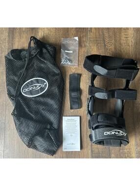 Knee ACL CI Ligament DONJOY Carbon Full Force Fourcepoint Brace RIGHT LARGE Bag
